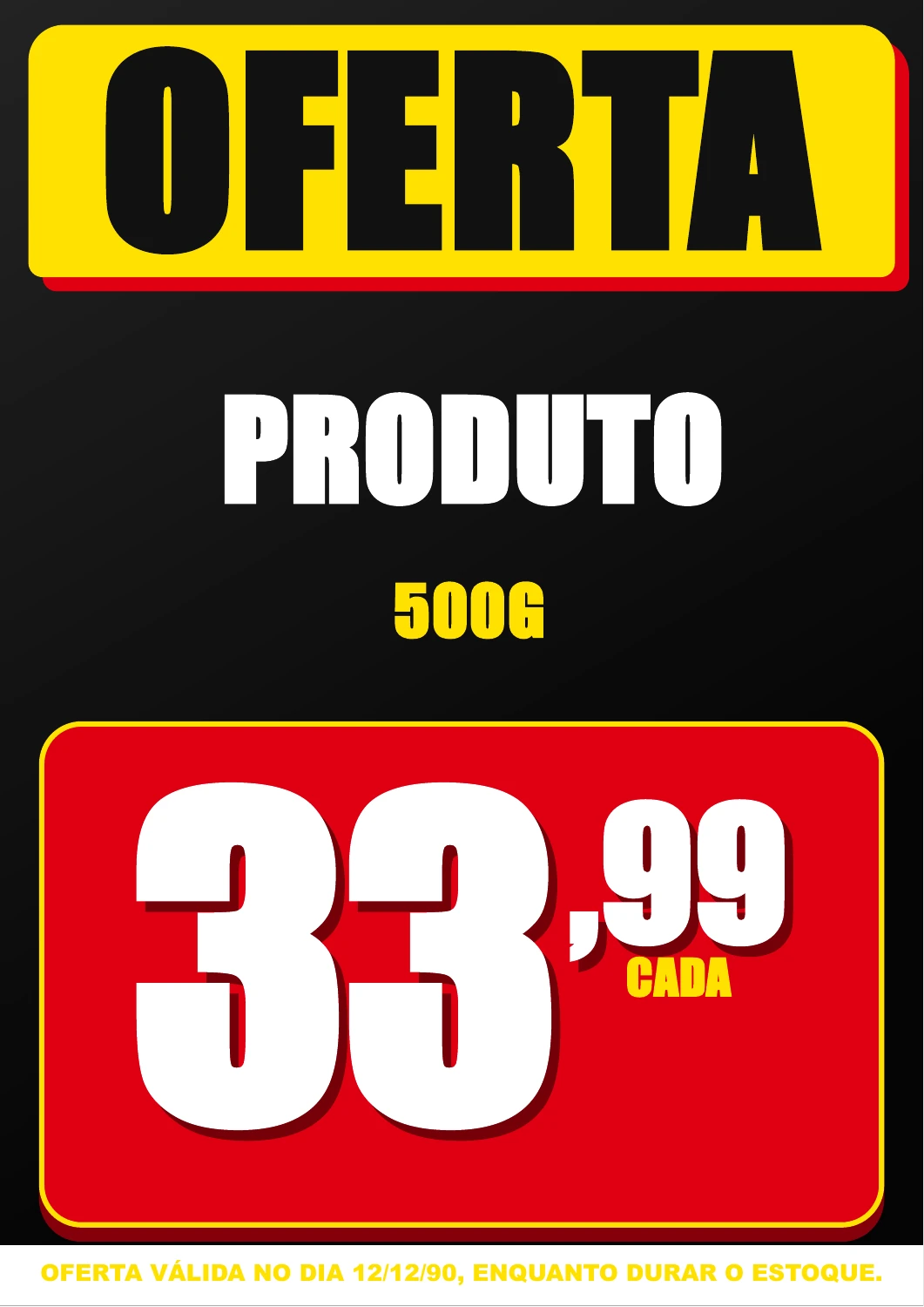 Placa demonstrativa: Alto contraste